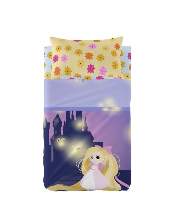 Jeu de draps HappyFriday Mr Fox Long Braid Multicouleur Lit de bébé 2 Pièces