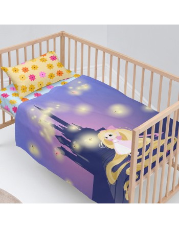 Jeu de draps HappyFriday Mr Fox Long Braid Multicouleur Lit de bébé 2 Pièces