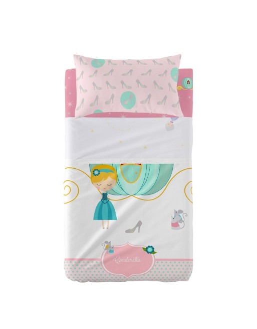 Set di Lenzuola HappyFriday Mr Fox Pumpkin Multicolore Culla Neonato 2 Pezzi