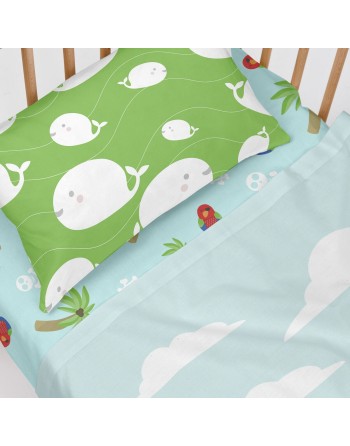 Jeu de draps HappyFriday Happynois Pirata Multicouleur Lit de bébé 2 Pièces