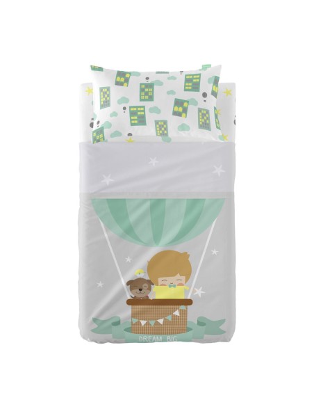 Sengetøj sæt HappyFriday Happynois Air Balloon Multifarvet 2 Dele