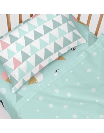 Jeu de draps HappyFriday Happynois Skymo Day Multicouleur Lit de bébé 2 Pièces