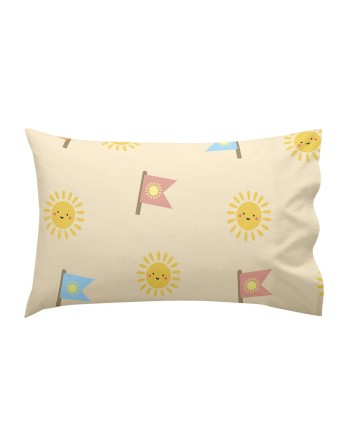 Jeu de draps HappyFriday Happynois Camping Multicouleur Lit de bébé 2 Pièces