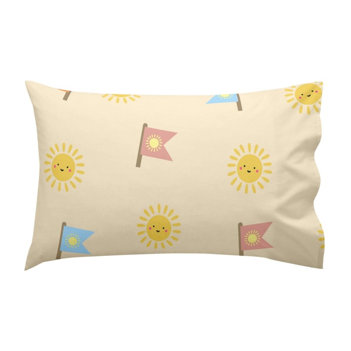 Set di Lenzuola HappyFriday Happynois Camping Multicolore Culla Neonato 2 Pezzi