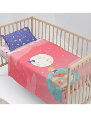 Bettwäsche-Set HappyFriday Happynois Moon Dream Bunt Babybettchen 2 Stücke