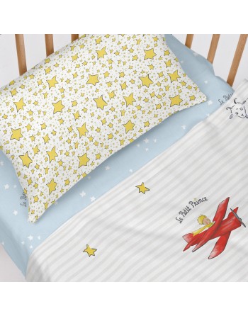 Set di Lenzuola HappyFriday Le Petit Prince Son monde Multicolore Culla Neonato 2 Pezzi