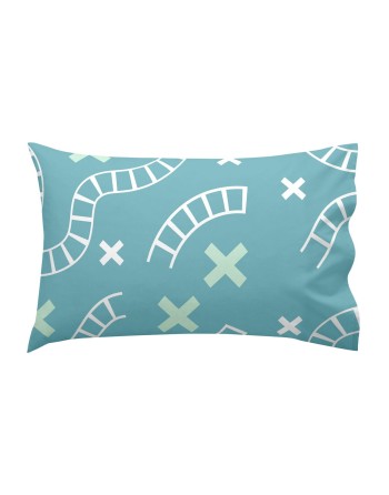 Jeu de draps HappyFriday Happynois Train Multicouleur Lit de bébé 2 Pièces