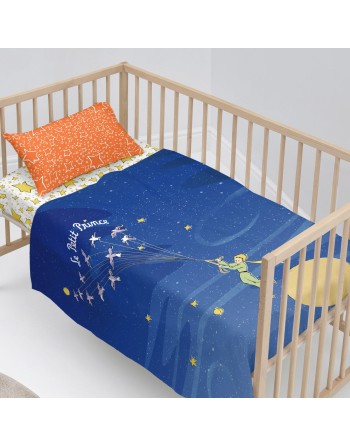 Sengetøj sæt HappyFriday Le Petit Prince Migration Multifarvet Vugge til baby 2 Dele