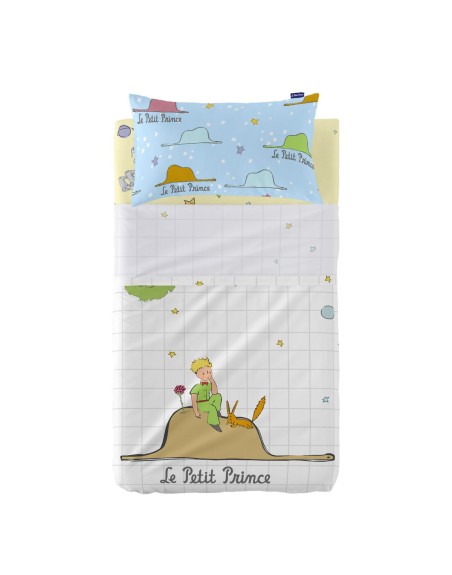 Set di Lenzuola HappyFriday Le Petit Prince Imagination Multicolore Culla Neonato 2 Pezzi