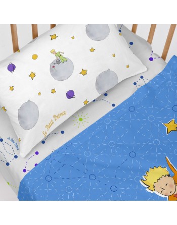 Sengetøj sæt HappyFriday Le Petit Prince Accolade Multifarvet Vugge til baby 2 Dele