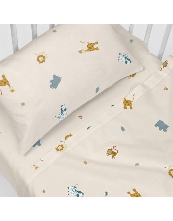 Bedding set HappyFriday  HF Mini Animals Multicolour Baby Crib 2 Pieces