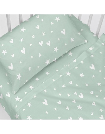 Jeu de draps HappyFriday HF Mini Fairy Dust Multicouleur Lit de bébé 2 Pièces
