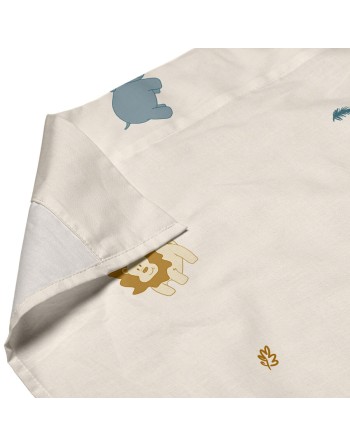 Jeu de draps HappyFriday  HF Mini Animals Multicouleur Lit de bébé 2 Pièces