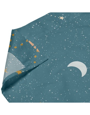 Jeu de draps HappyFriday HF Mini Universe Multicouleur Lit de bébé 2 Pièces