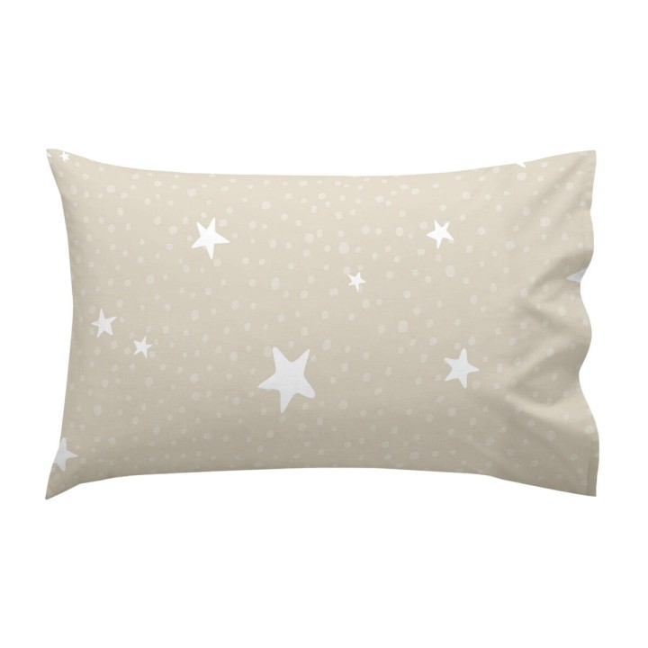 Sengetøj sæt HappyFriday Basic Kids Little star Beige Vugge til baby 2 Dele