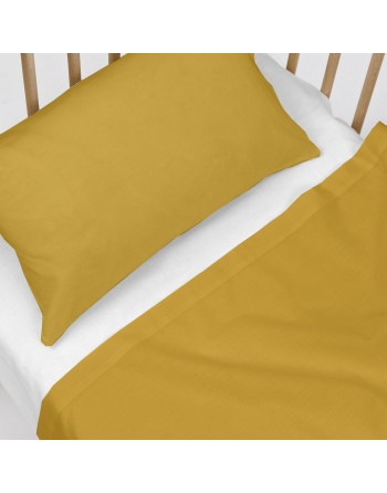 Bedding set HappyFriday BASIC KIDS Mustard Baby Crib 2 Pieces