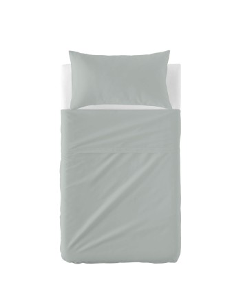 Jeu de draps HappyFriday BASIC KIDS Gris Lit de bébé 2 Pièces