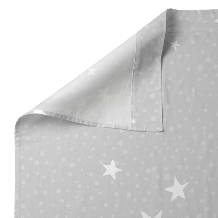 Sengetøj sæt HappyFriday Basic Kids Little star Grå Vugge til baby 2 Dele
