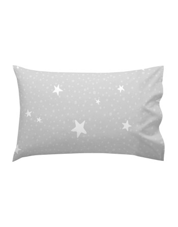 Jeu de draps HappyFriday Basic Kids Little star Gris Lit de bébé 2 Pièces
