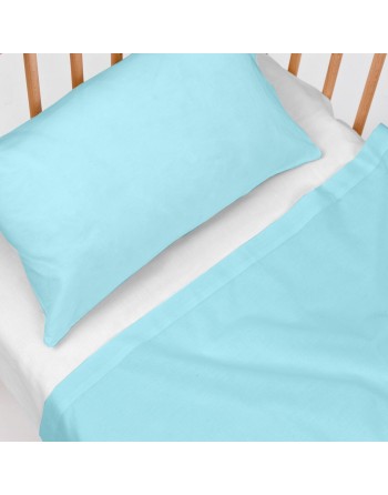 Bettwäsche-Set HappyFriday BASIC KIDS Blau Babybettchen 2 Stücke