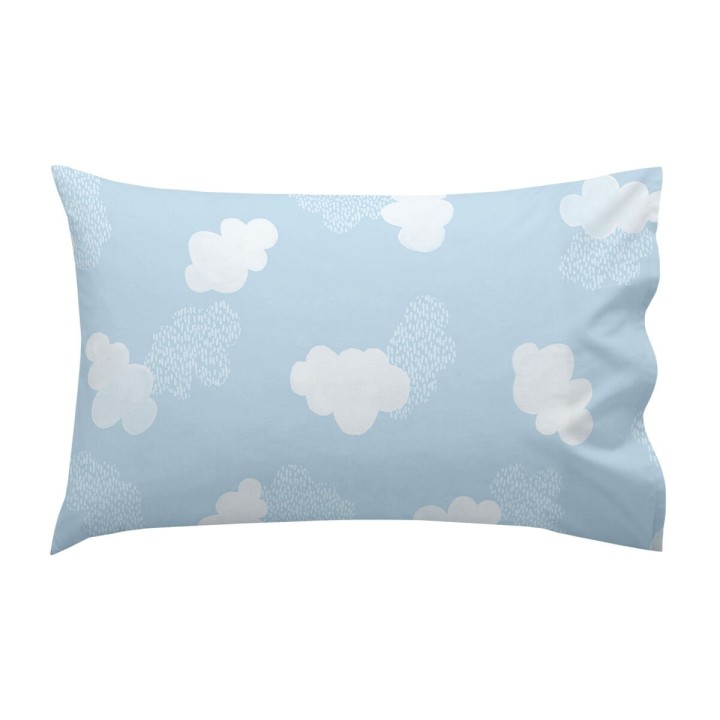 Sengetøj sæt HappyFriday Basic Kids Clouds Blå 2 Dele