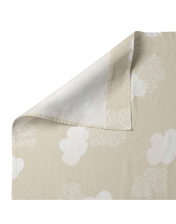 Bedding set HappyFriday Basic Kids Clouds Beige Baby Crib 2 Pieces