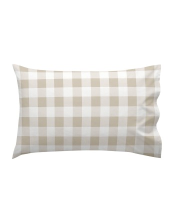 Bedding set HappyFriday Basic Kids Vichy Beige Baby Crib 2 Pieces