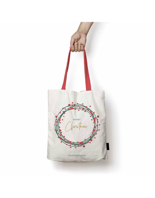 Shopping Bag Decolores Merry Christmas 83 Multicolore 36 x 42 cm