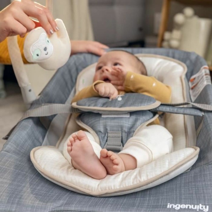 Hamaca para Bebé Ingenuity Happy Belly Gris