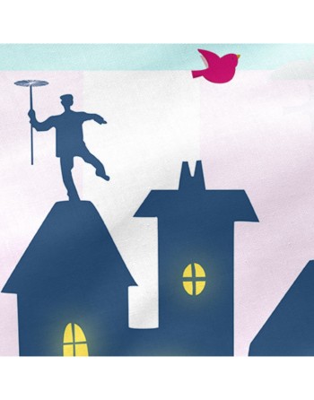 Protection du berceau HappyFriday Mr Fox Nanny Multicouleur 210 x 40 cm