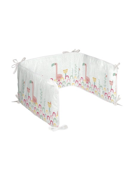 Paracolpi per culla HappyFriday Moshi Moshi Hola Multicolore 210 x 40 cm