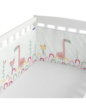 Paracolpi per culla HappyFriday Moshi Moshi Hola Multicolore 210 x 40 cm
