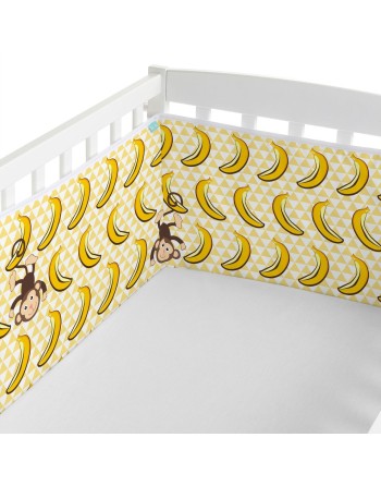 Cot protector HappyFriday Mr fox Wild Multicolour 210 x 40 cm