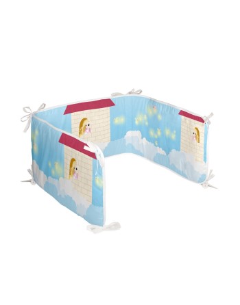 Protection du berceau HappyFriday Mr Fox Long braid  Multicouleur 210 x 40 cm