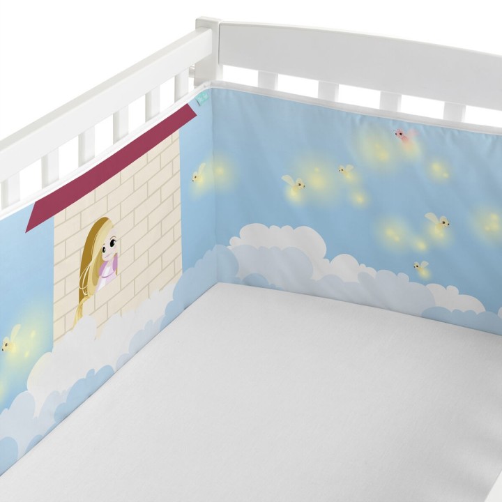 Protector de Cuna HappyFriday Mr Fox Long braid  Multicolor 210 x 40 cm