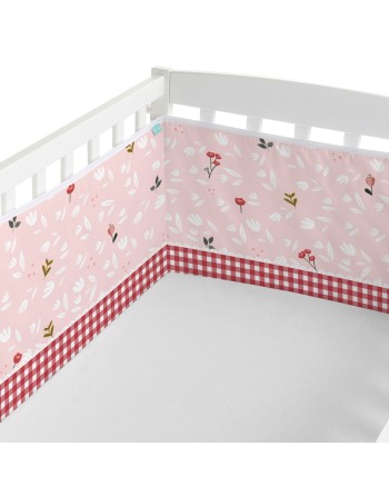 Cot protector HappyFriday Mr fox Red riding hood Multicolour 210 x 40 cm