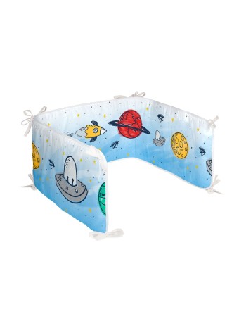 Paracolpi per culla HappyFriday Mr Fox Starspace Multicolore 210 x 40 cm