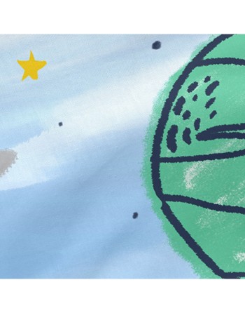 Wiegenschützer HappyFriday Mr Fox Starspace Bunt 210 x 40 cm