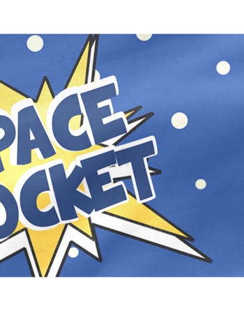 Paracolpi per culla HappyFriday Mr Fox Space rocket  Multicolore 210 x 40 cm