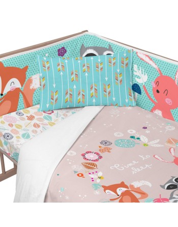 Paracolpi per culla HappyFriday Moshi Moshi Fantasy Multicolore 210 x 40 cm