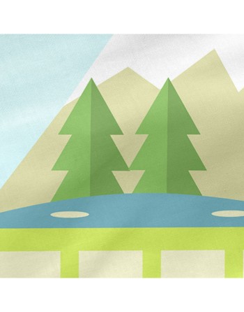 Protector de Cuna HappyFriday Happynois Train Multicolor 210 x 40 cm