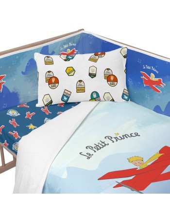 Barnesengbeskytter HappyFriday Le Petit Prince Son avion Multifarvet 210 x 40 cm