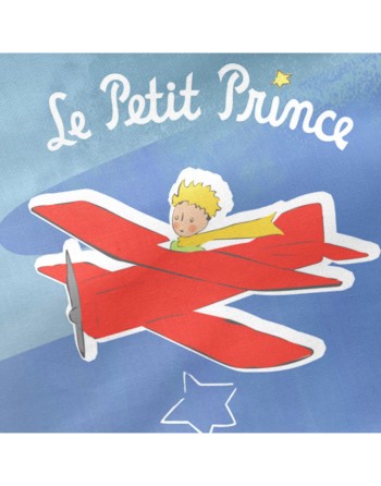 Protection du berceau HappyFriday Le Petit Prince Son avion Multicouleur 210 x 40 cm