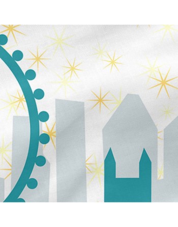 Paracolpi per culla HappyFriday Mr Fox Flying boy Multicolore 210 x 40 cm