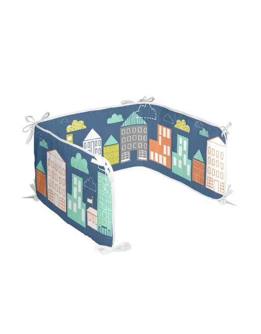 Protection du berceau HappyFriday Moshi Moshi Holidays Multicouleur 210 x 40 cm