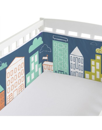 Protection du berceau HappyFriday Moshi Moshi Holidays Multicouleur 210 x 40 cm