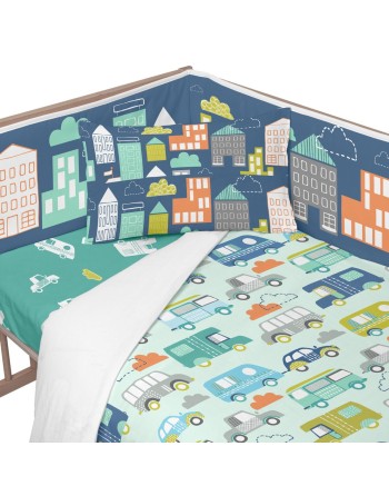 Cot protector HappyFriday Moshi Moshi Holidays Multicolour 210 x 40 cm