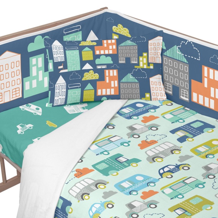 Paracolpi per culla HappyFriday Moshi Moshi Holidays Multicolore 210 x 40 cm
