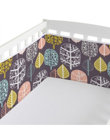 Paracolpi per culla HappyFriday Moshi moshi Woodland Multicolore 210 x 40 cm