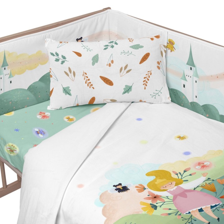 Protector de Cuna HappyFriday Mr Fox Dreaming Multicolor 210 x 40 cm